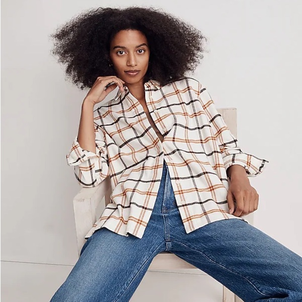 Madewell oversized flannel XS